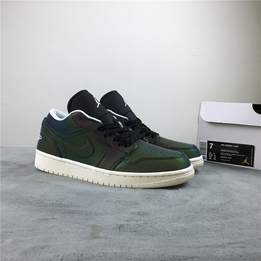 Air Jordan 1 Low Laser Black White Shoes